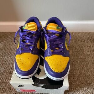 Nike Dunk Low LL in Yellow and Purple